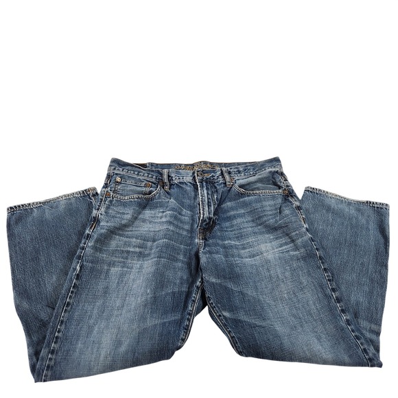 American Eagle Outfitters Other - American Eagle Relaxed Straight Jeans Mens 36x30 Medium Wash Blue Cotton Denim